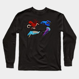 Bright Jellyfish Long Sleeve T-Shirt